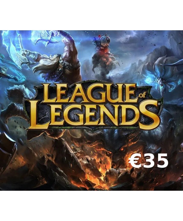 League of Legends 35 EUR Prepaid RP Card Key EUROPE
